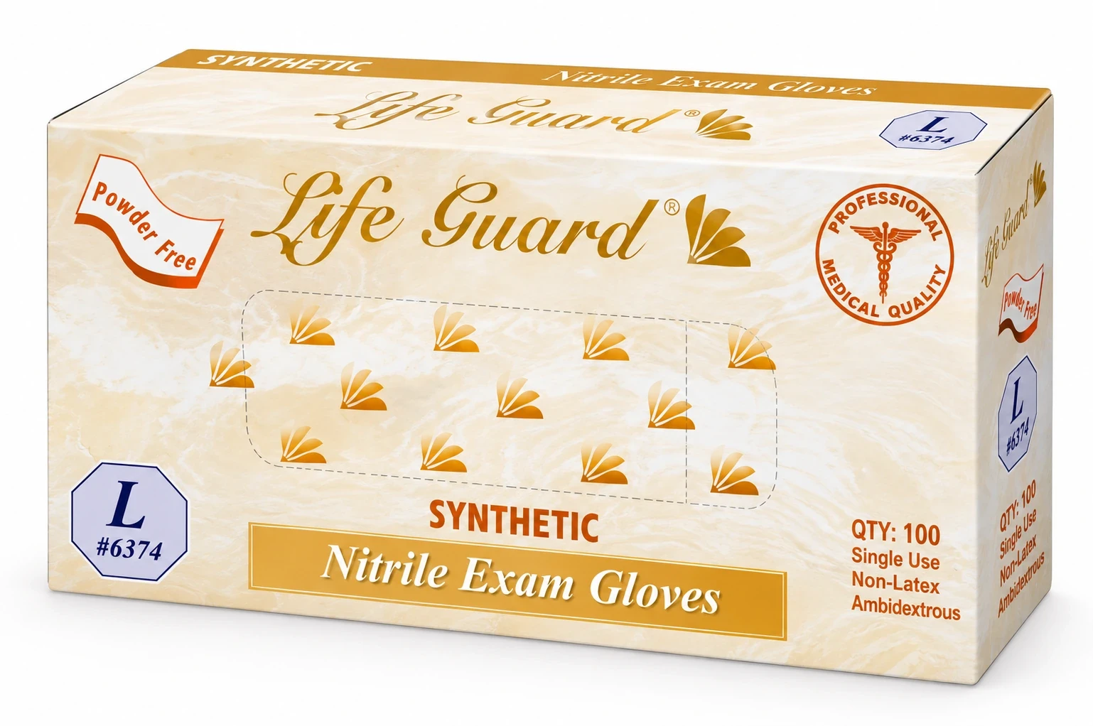 LifeGuard #6370 — blue nitrile gloves from AEKONAMI
