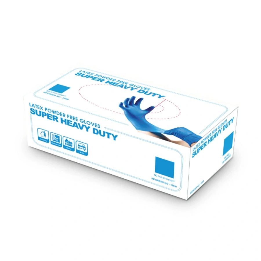 IF150 Industrial Powder Free Latex 12" Long Cuff Gloves — latex gloves from AEKONAMI