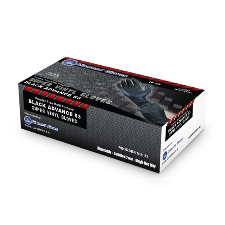 IF53 black vinyl gloves box